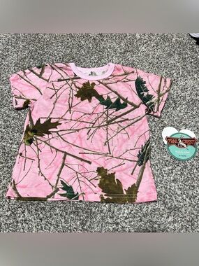 Trail Crest Pink Camo 5T Toddler Shirt, Short Sleeve Girls NWT